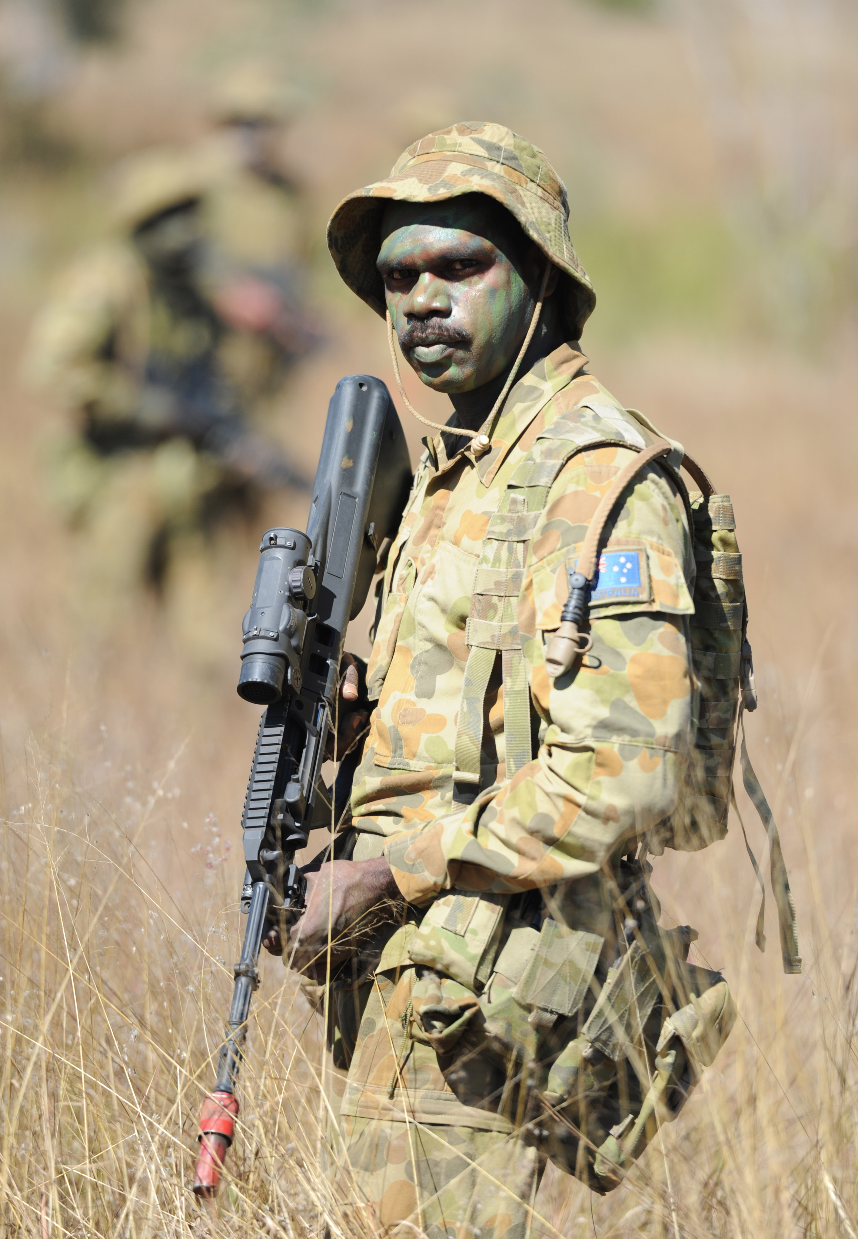 An Indigenous soldier.