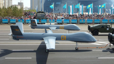 Wing Loong II UAV on parade