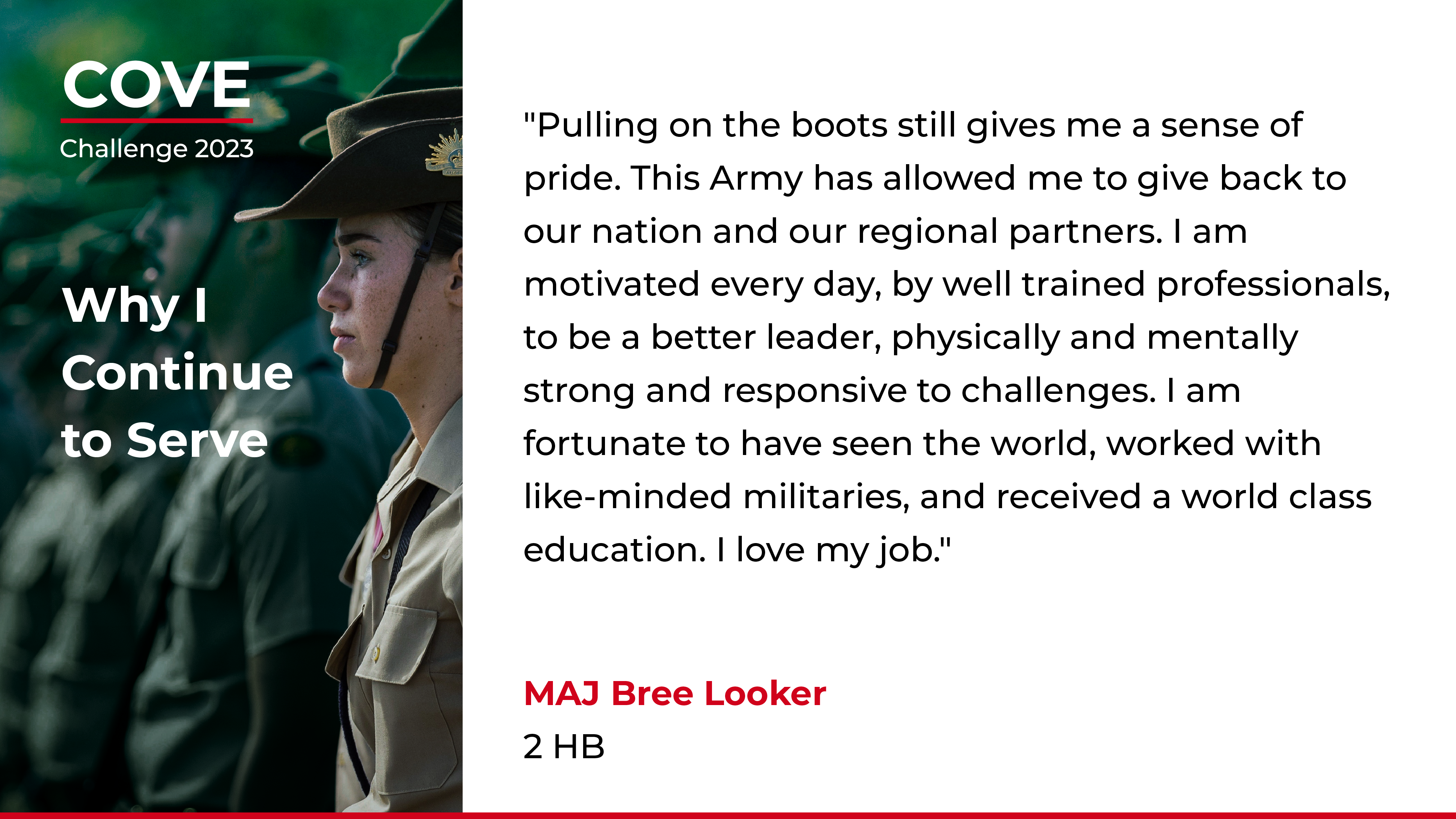 Cove Challenge 2023 - MAJ Bree Looker