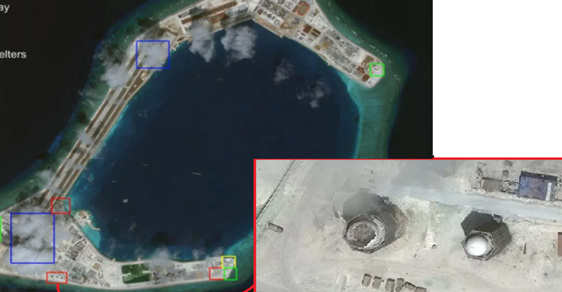 Assessed to be a Chinese Radar facility on Subi Reef.