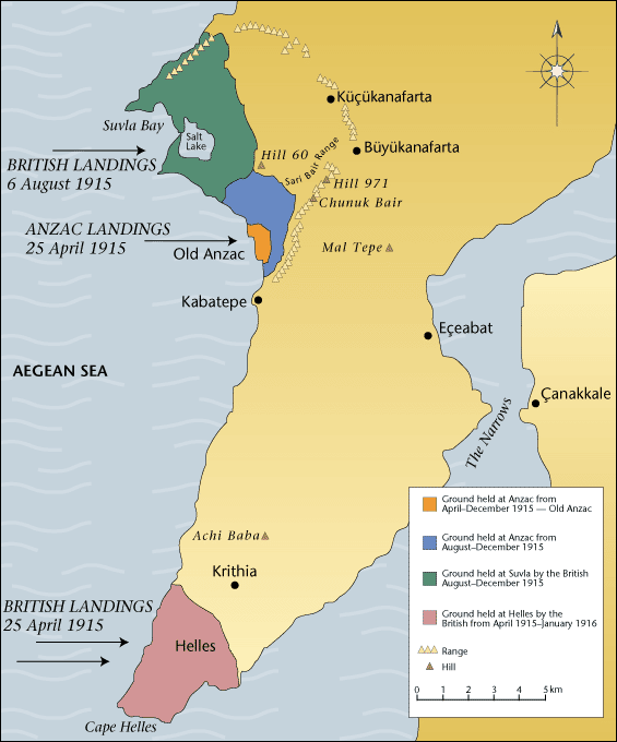 Allied forces landing map