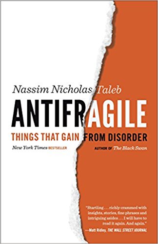 Cover of Antifragile by Nassim Nicholas Taleb, 2014.