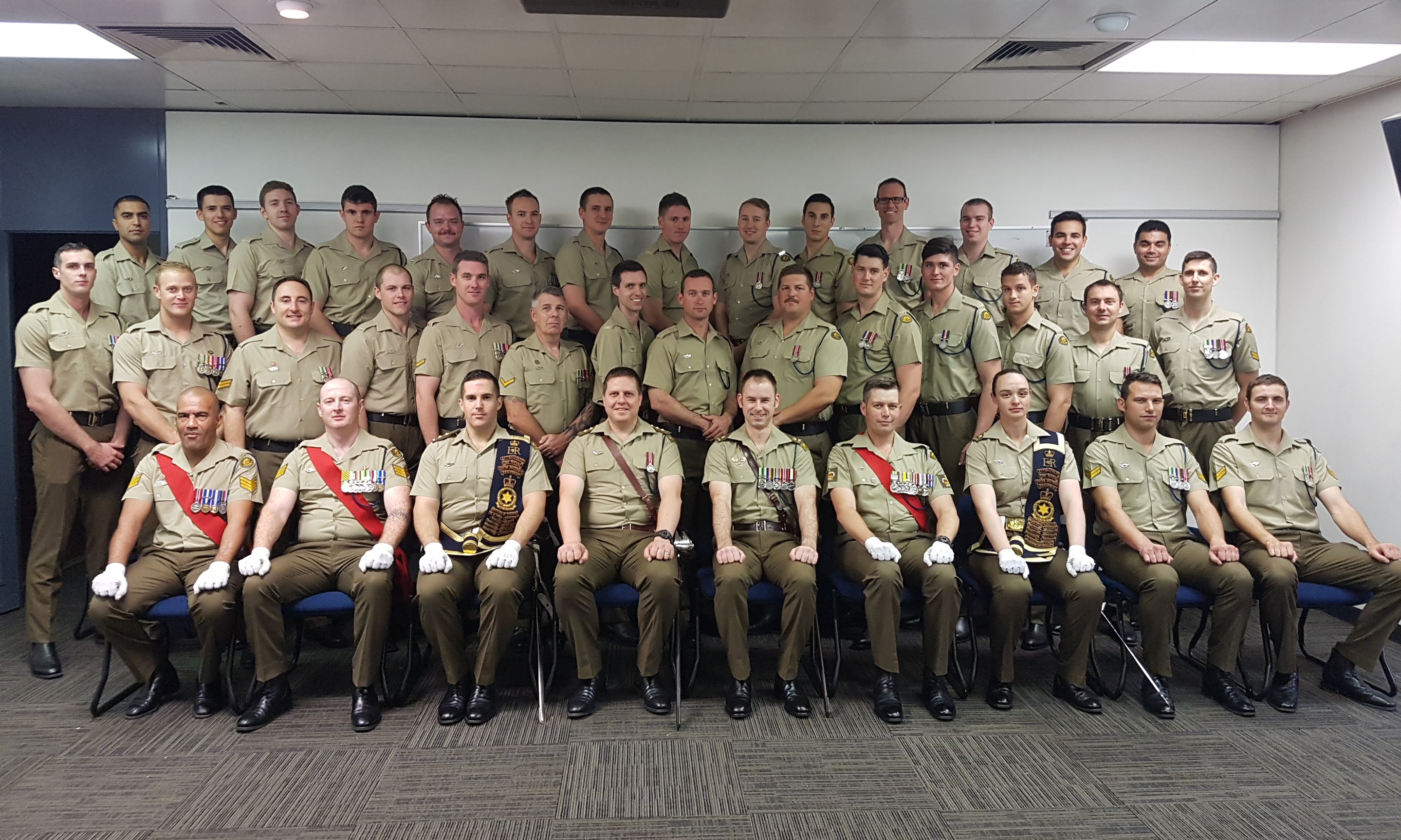 B Coy 10-27 RSAR personnel on ANZAC Day 2018