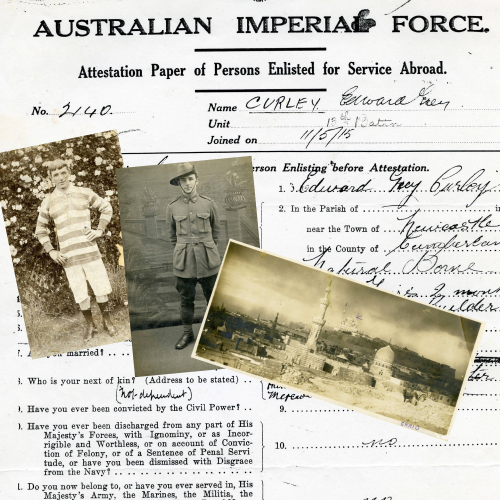 Medals of the Month July Sergeant Edward Grey Curley The Cove