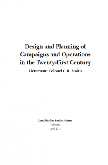 Design and Planning of Capaigns_Front cover