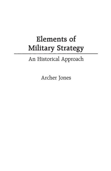 Elements of Military Strategy_Front cover