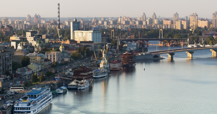  Dnieper River in Kyiv by Dmitry A. Mottl.