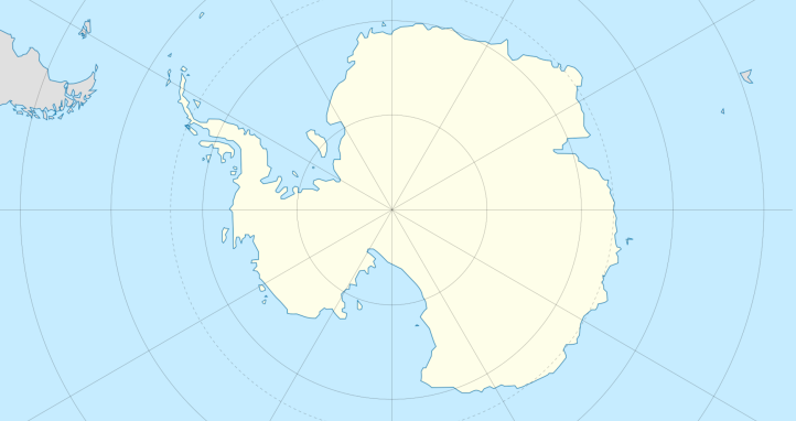 A map of Antarctica without territorial markings.