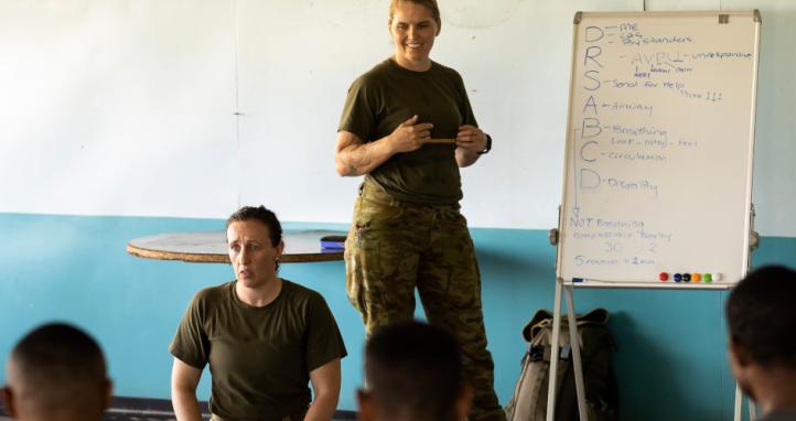 An Australian Army medical PME session.