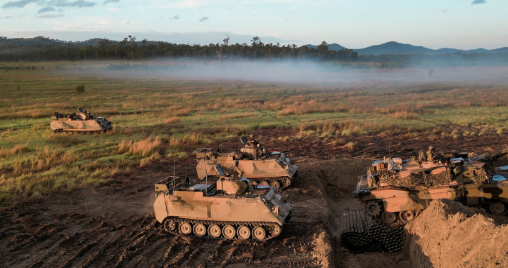 Australian Army soldiers from the 2nd/14th Light Horse Regiment.