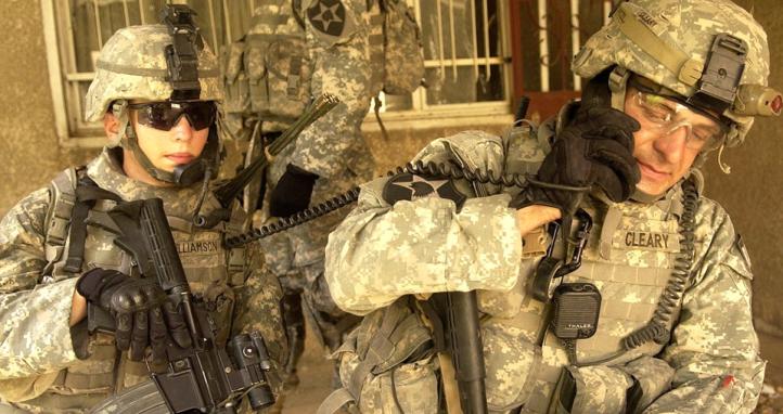 U.S. Army 2nd Lt. with 1st Battalion, 38th Infantry Regiment, 4th Stryker Brigade Combat Team, 2nd Infantry Division in Baghdad, Iraq in 2007.
