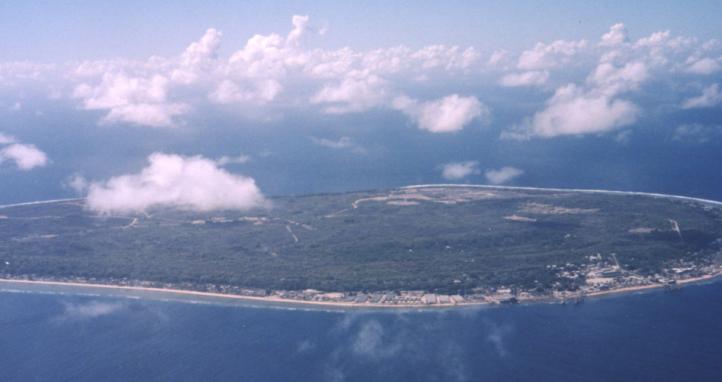 Aerial view of Nauru