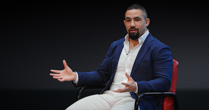 Guest speaker Robert Whittaker on stage