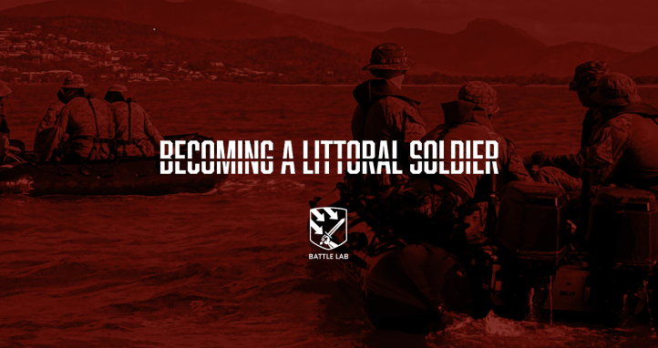 Soldiers operating small craft