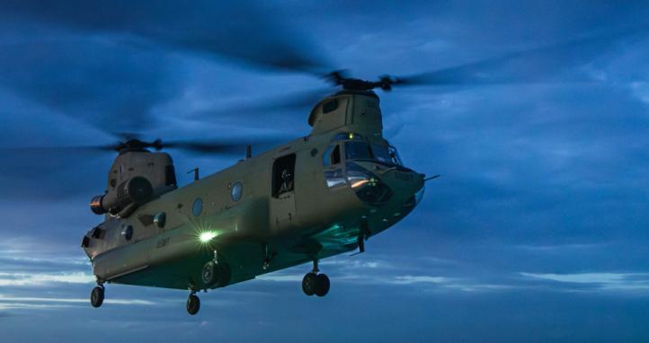 An Australian Army CH-47F Chinook.