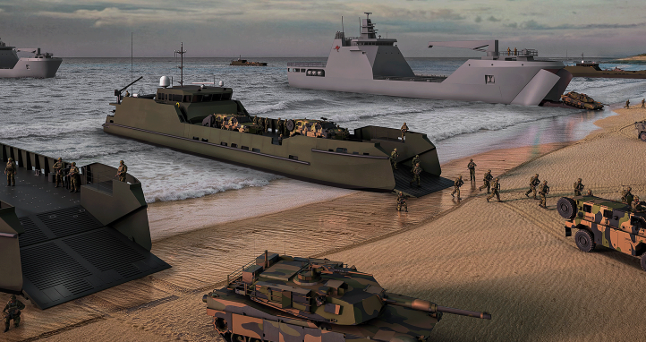 Troops deploying in the littoral