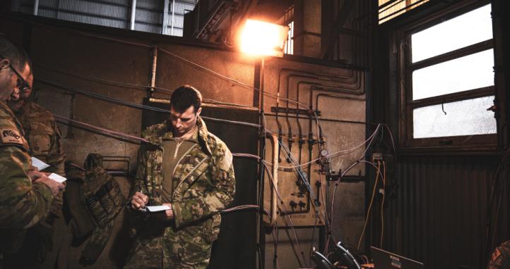 Australian signalers providing improvements to communications capability.