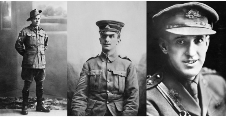 Images of three Australian soldiers.