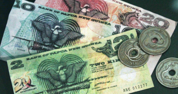 PNG bank notes and coins.