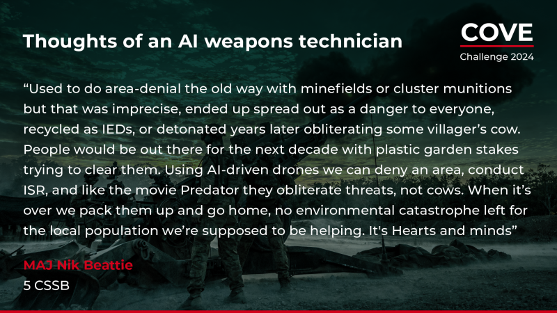 Thoughts of an AI weapons technician