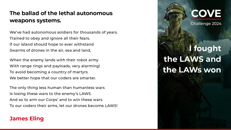 I fought the LAWS and the LAWs won. The ballad of the lethal autonomous weapons systems.