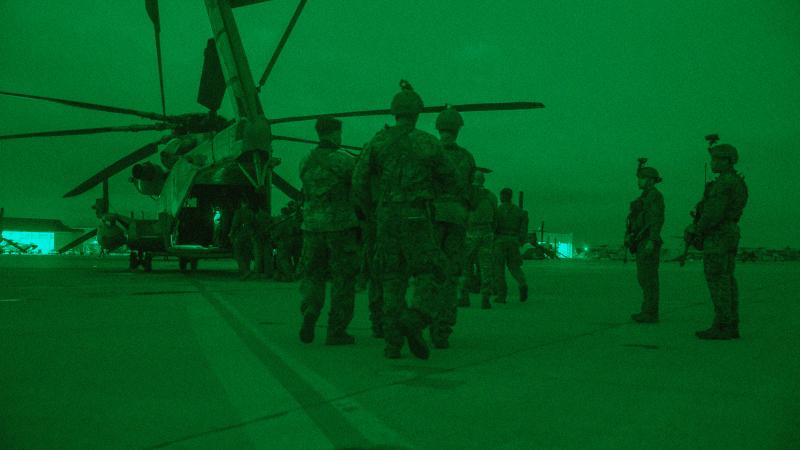 Australian soldiers with U.S. Marines