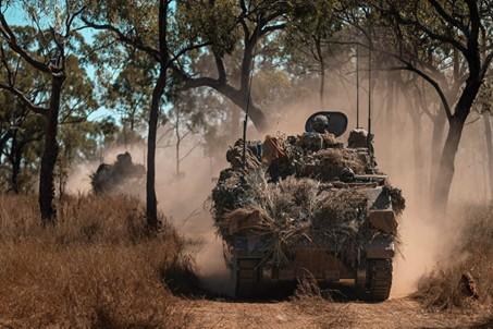 An Australian Army M113 Armoured Personnel Carrier.
