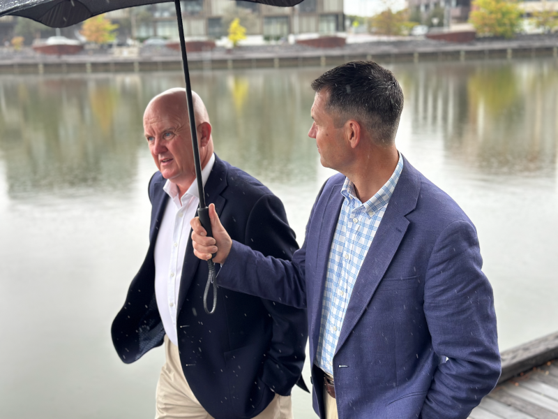 Rob Wilson David Horton by lake