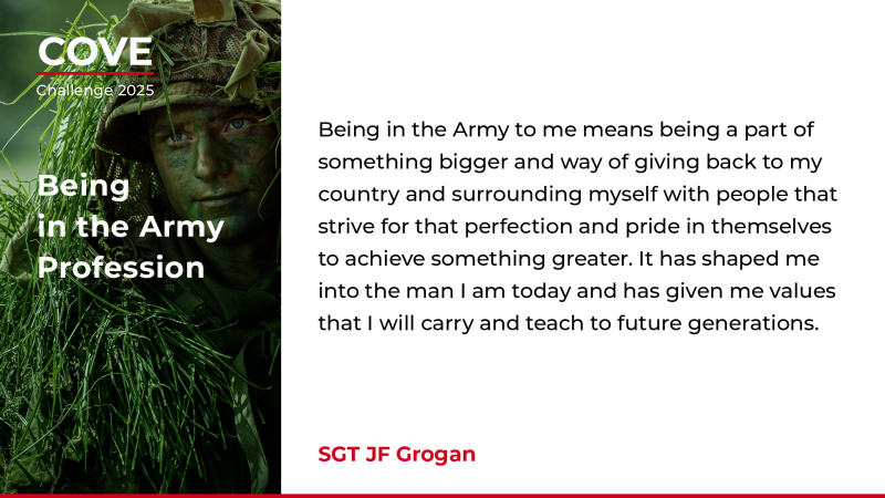 Cove Challenge 2025 - SGT JF Grogan