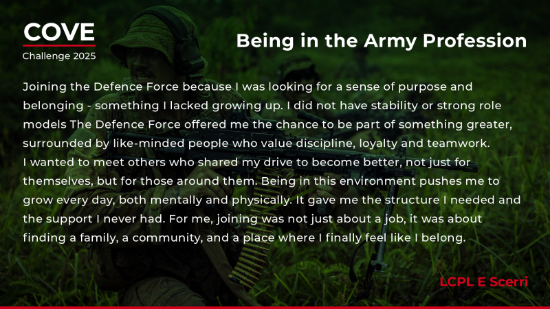 Cove Challenge 2025 - LCPL E Scerri