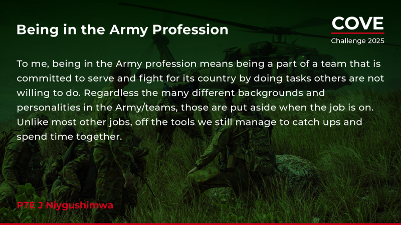 Cove Challenge 2025 - PTE J Niygushimwa