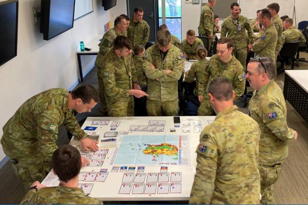 Soldiers playing Littoral Command