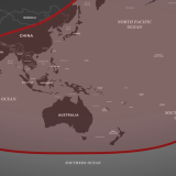 A map showing the Indo-Pacific region.