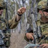 Australian Army Gap Year Officer and an understudies Lieutenant at Shoalwater Bay Training Area.