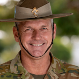 An artificer sergeant major at Gallipoli Barracks.