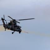 A Tiger Armed Reconnaissance Helicopter from the Australian Army's 1st Aviation Regiment provides fire support.