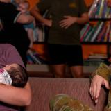 Australian Army soldiers share motherhood stories during the ‘Babies in Arms’ new parent group meeting at Gallipoli Barracks in Brisbane.