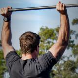 Man lifting weights