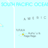 Map of the Samoan Islands