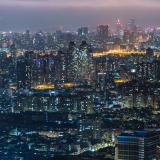 Cityscape of Taipei at night