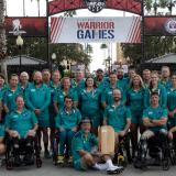 The 2024 Department of Defense Warrior Games Team Australia competitors and staff at ESPN Wide World of Sports Complex in Orlando, Florida USA.