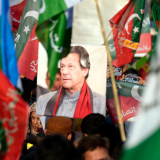A political protest in Pakistan