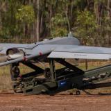 The AAI RQ-7 Shadow Uncrewed Aerial Systems prepared for launch.