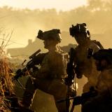 Australian Army soldiers from 3rd Battalion, The Royal Australian Regiment conduct an assault on the enemy main defensive position during Exercise Brolga Run 23 at Townsville Field Training Area, Queensland.