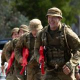 Australian Army officer trainees run the three peaks challenge to complete their Army Reserve officer commissioning course.