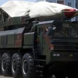 North Korean ballistic missile on parade