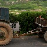 A tractor in North Korea