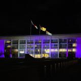 Russell Offices at night