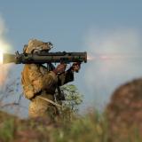 Australian Army soldiers from the 1st Battalion, Royal Australian Regiment conduct a live-fire with the 84mm Medium Direct Fire Support Weapon M3 as part of the Basic Direct Fire Support Weapons (DFSW) course at Townsville Field Training Area, Queensland.
