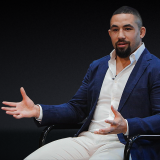 Guest speaker Robert Whittaker on stage